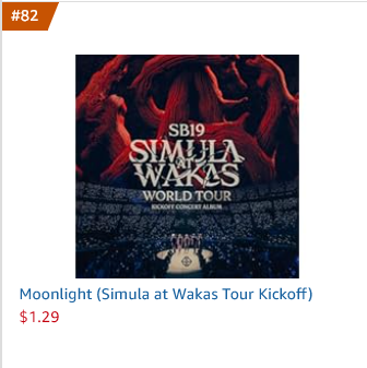 US_ATIN's tweet photo. 🎉 [Amazon Music UPDATE]

✨The Simula At Wakas: Kickoff Concert Album is officially making waves on the Amazon Music charts, and it’s all thanks to YOU, US-based A'TIN and SB19 fans! We aren’t just participating—we’re leading the pack!

Simula At Wakas: Kickoff Concert Album
#6 - New Releases in Albums
#8 - Best Sellers in Albums
#1 - Best Sellers in Pop

Tracks
#82 - Moonlight (SAWTK) - Best Seller in Songs

Best Sellers in Pop - Simula at Wakas Tour Kickoff
#20 - Moonlight (SAWTK) 
#66 - I Want You (SAWTK) 
#67 - DAM (SAWTK)
#68 - DUNGKA! (SAWTK)
#69 - GENTO (SAWTK)
#70 - WHAT? (SAWTK)
#89 - WYAT (SAWTK)
#90 - Mana (SAWTK)
#91 Time (SAWTK)
#92 - MAPA (SAWTK)
#93 8TonBall (SAWTK)
#94 ILAW (SAWTK)

@SB19Official #SB19 
#SaWKickoffConcertAlbum
