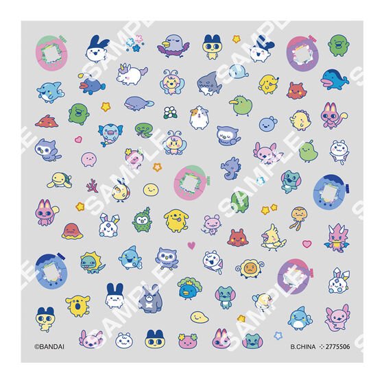 フラットガシャポン たまごっち ネイルシールコレクション』が登場