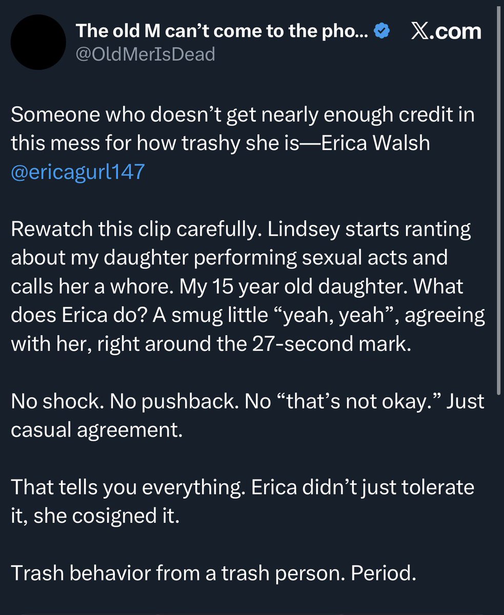 It’s really getting wild, this bitch is truly delusional and sadly seems to be in full blown psychosis at this point. If you LISTEN, like actually listen to the clip and not just read her dramatic trigger worded caption. I said “yeah yeah…” as in trying to move the conversation