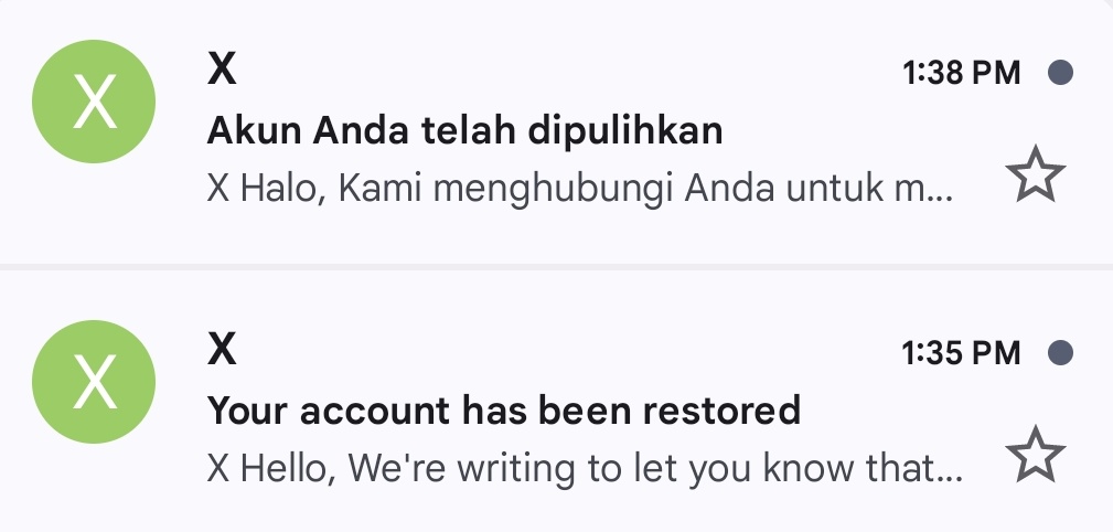 faniry's tweet image. beneran works di dua acc ku yang kena case permanen 😭 makasih kak ical 🥹🩷