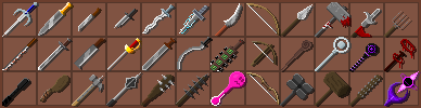 SrbProjected's tweet photo. "Return, Reborn, Renewed"
Hey, some basic weapons being made!
exited for how it will turn out.
#gamedev #indiegame #pixelart https://t.co/PbfaJ4h8Zh