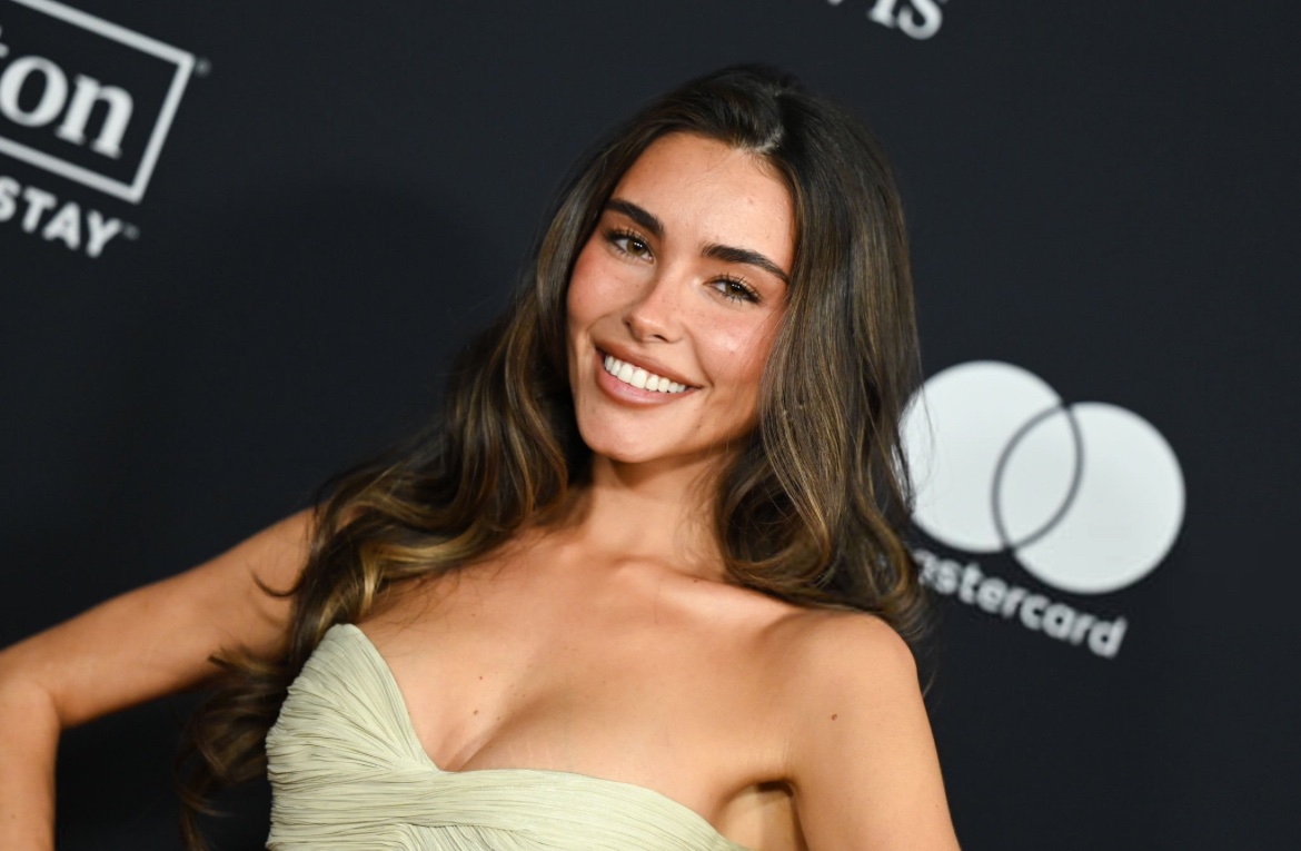 Closeup of Madison Beer at the Pre-Grammys.