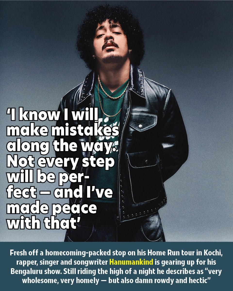 BangaloreTimes1's tweet image. Fresh off a homecoming-packed stop on his Home Run tour in Kochi, rapper, singer and songwriter #Hanumankind is gearing up for his #Bengaluru show. He speaks to us about identity, hip-hop &amp;amp; staying true to the process

Read the full article here
timesofindia.indiatimes.com/entertainment/…
