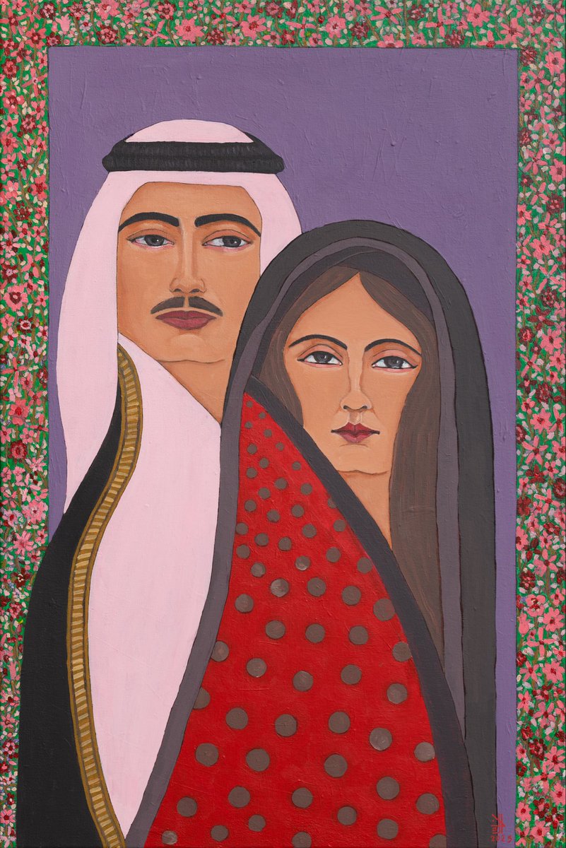 Bumatar's tweet photo. من أعمالي المعروضة حاليا في مركز كتارا للفن، مبنى ٥ ، بالتعاون مع دار حصة، والمعرض مستمر لنهاية شهر فبراير ٢٠٢٦.

Acrylic on canvas 
60x90 cm https://t.co/3FGWC6xRCC