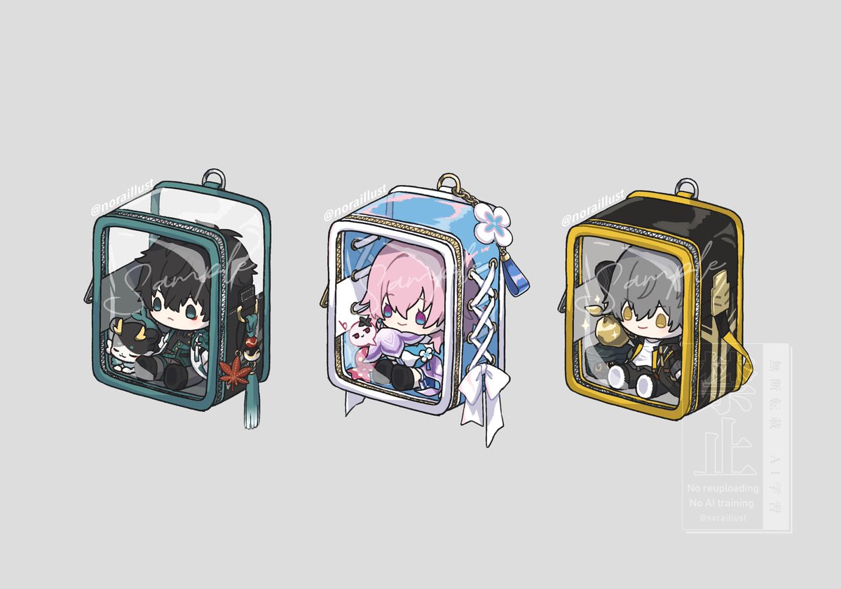 noraillust's tweet image. 2月に出すアクキーのイラストできた〜！