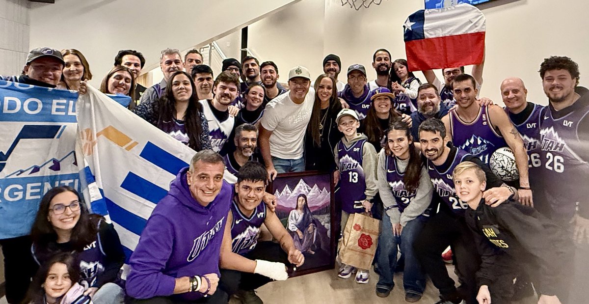 From the bottom of my heart, thank you to all the <a href="/utahjazz/">Utah Jazz</a> fans for embracing us and sharing your incredible energy with us at every game. You are the best! 

This experience was a dream we’ll never forget, and the beginning of something truly magical. 💜🏀

Los Jazz.