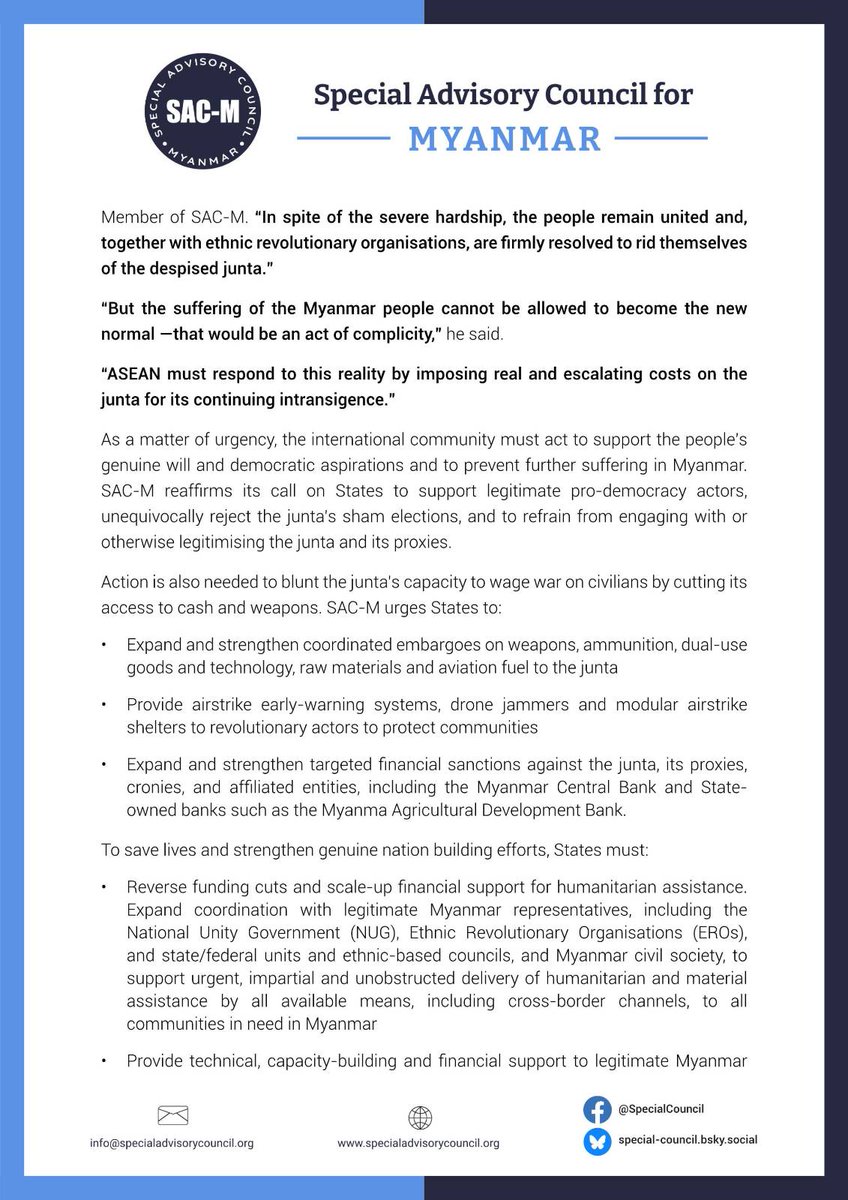 Special Advisory Council for Myanmar tweet media