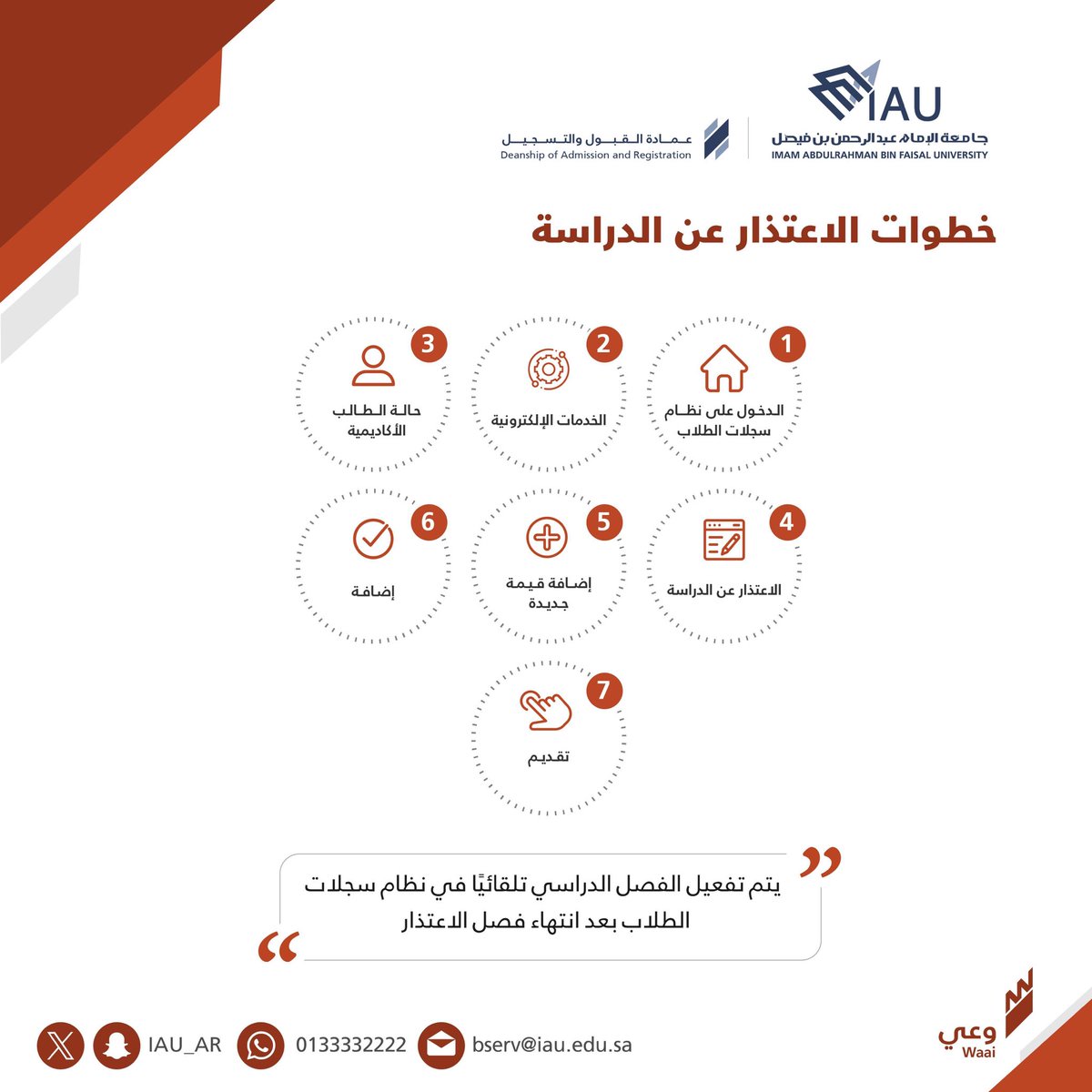 عمادة القبول والتسجيل tweet media