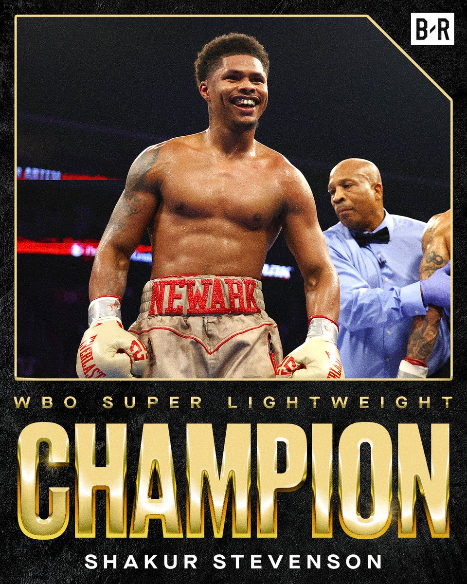 BleacherReport's tweet image. Shakur Stevenson is the NEW WBO Super Lightweight Champion 😤🏆