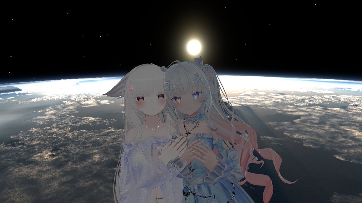 LINN_Game's tweet image. 最近のぶいちゃ
パートナーやフレとチルってまったりするのが癒し😌
#VRChat