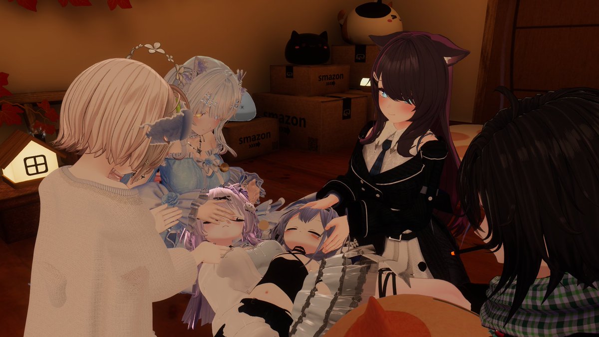 LINN_Game's tweet image. 最近のぶいちゃ
パートナーやフレとチルってまったりするのが癒し😌
#VRChat