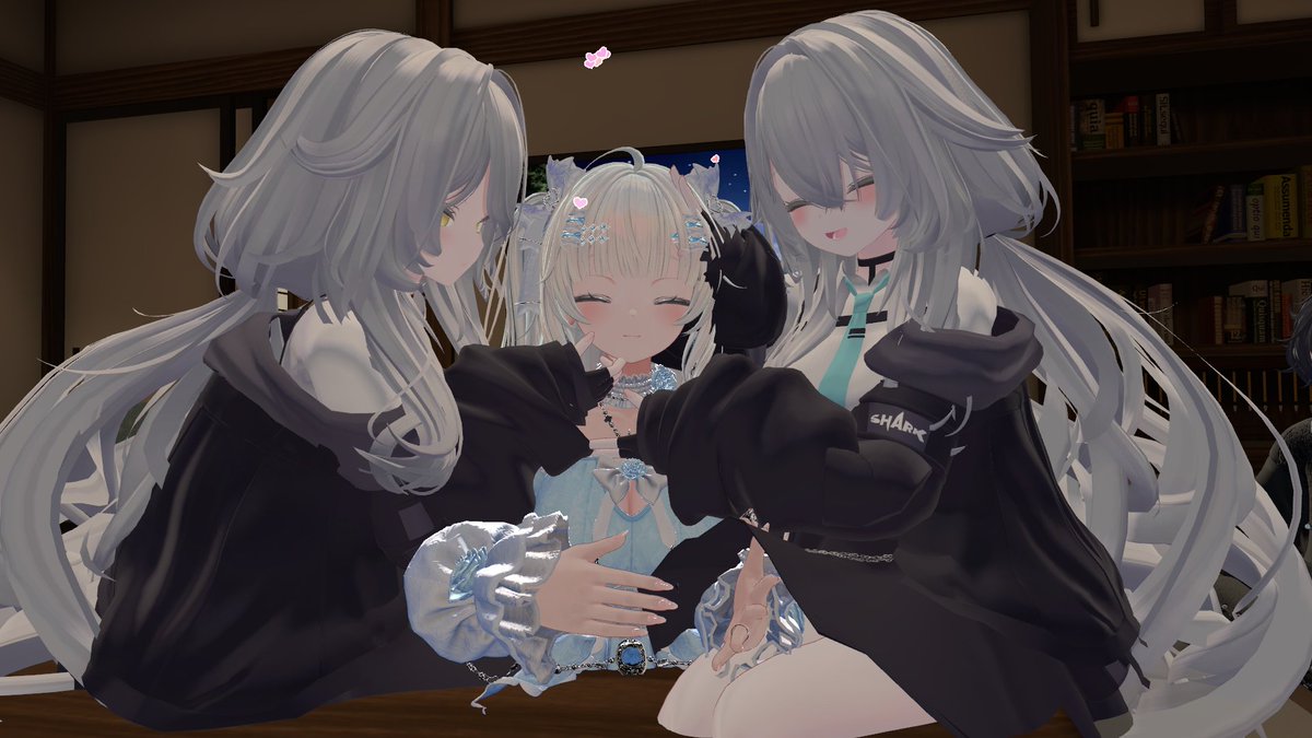 LINN_Game's tweet image. 最近のぶいちゃ
パートナーやフレとチルってまったりするのが癒し😌
#VRChat