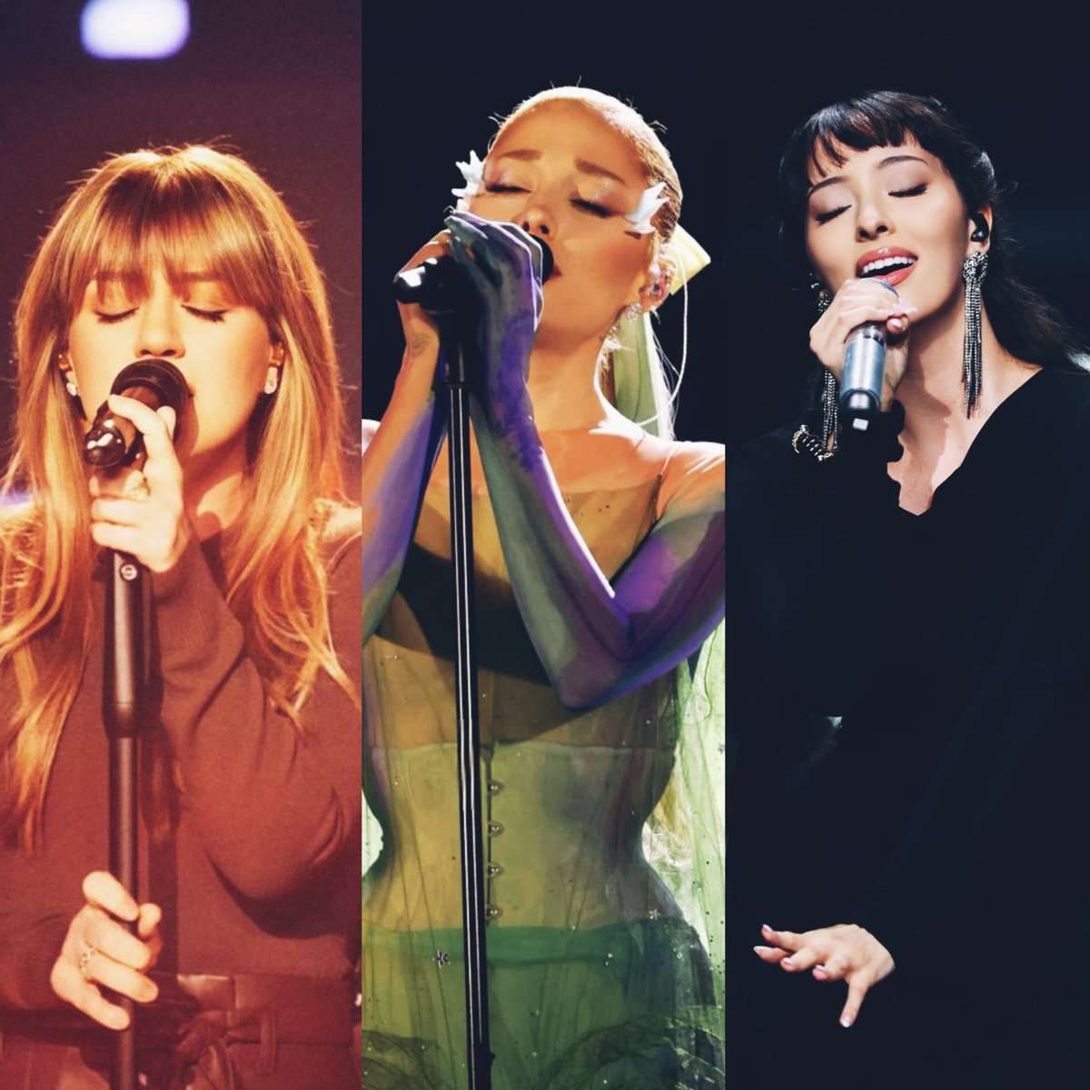 Kelly Clarkson, Ariana Grande &amp; Faouzia :) the perfect lineup for a Celine Dion tribute 🎶