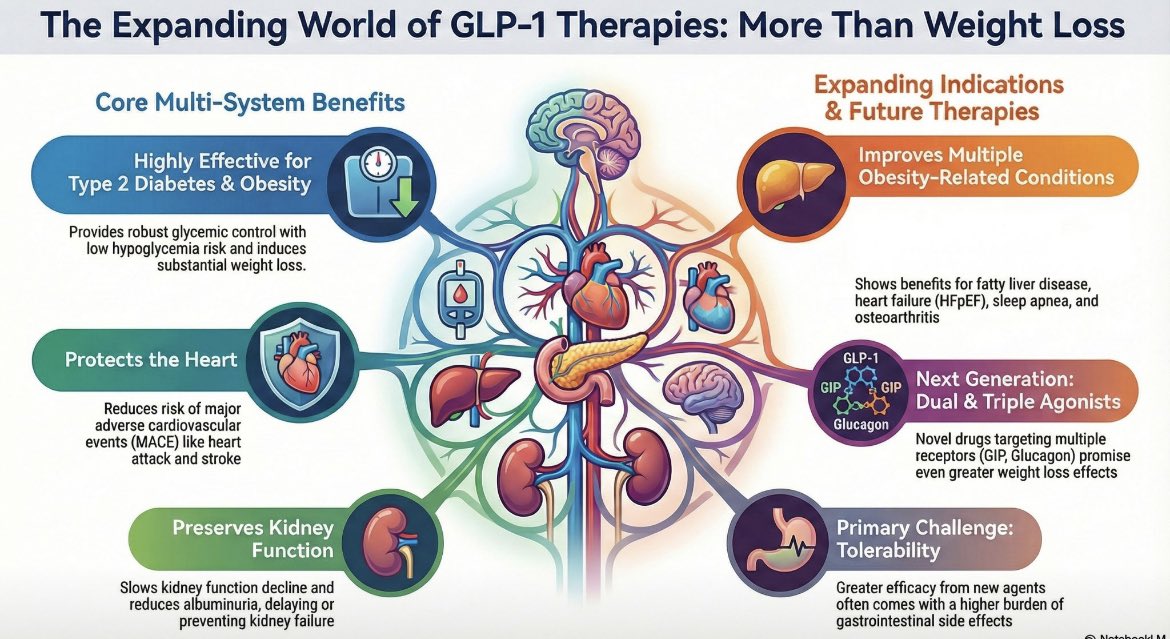 𝐓𝐡𝐞 𝐄𝐱𝐩𝐚𝐧𝐝𝐢𝐧𝐠 𝐖𝐨𝐫𝐥𝐝 𝐨𝐟 𝐆𝐋𝐏-1 𝐓𝐡𝐞𝐫𝐚𝐩𝐢𝐞𝐬: 𝐌𝐨𝐫𝐞 𝐓𝐡𝐚𝐧 𝐣𝐮𝐬𝐭 𝐖𝐞𝐢𝐠𝐡𝐭 𝐋𝐨𝐬𝐬