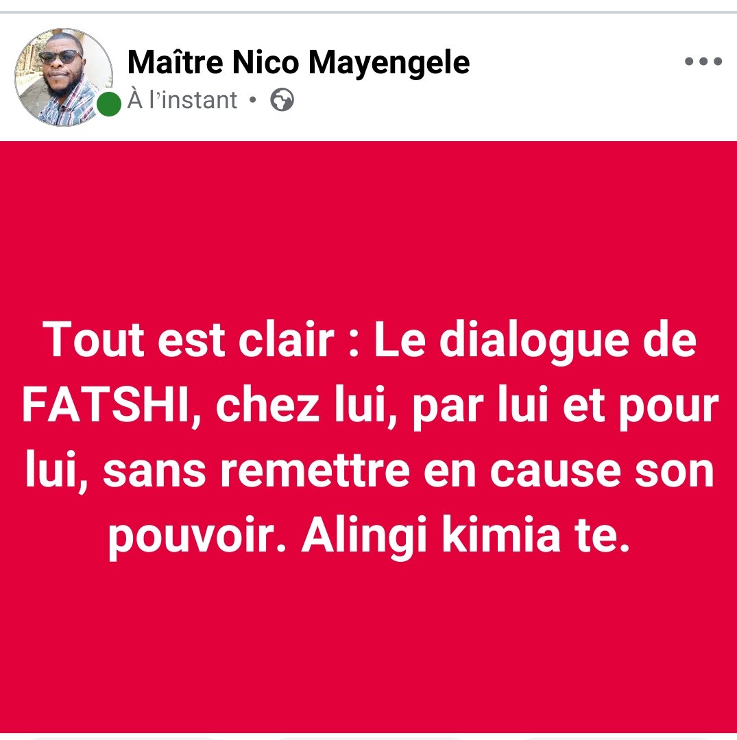 Me. Nico MAYENGELE tweet media