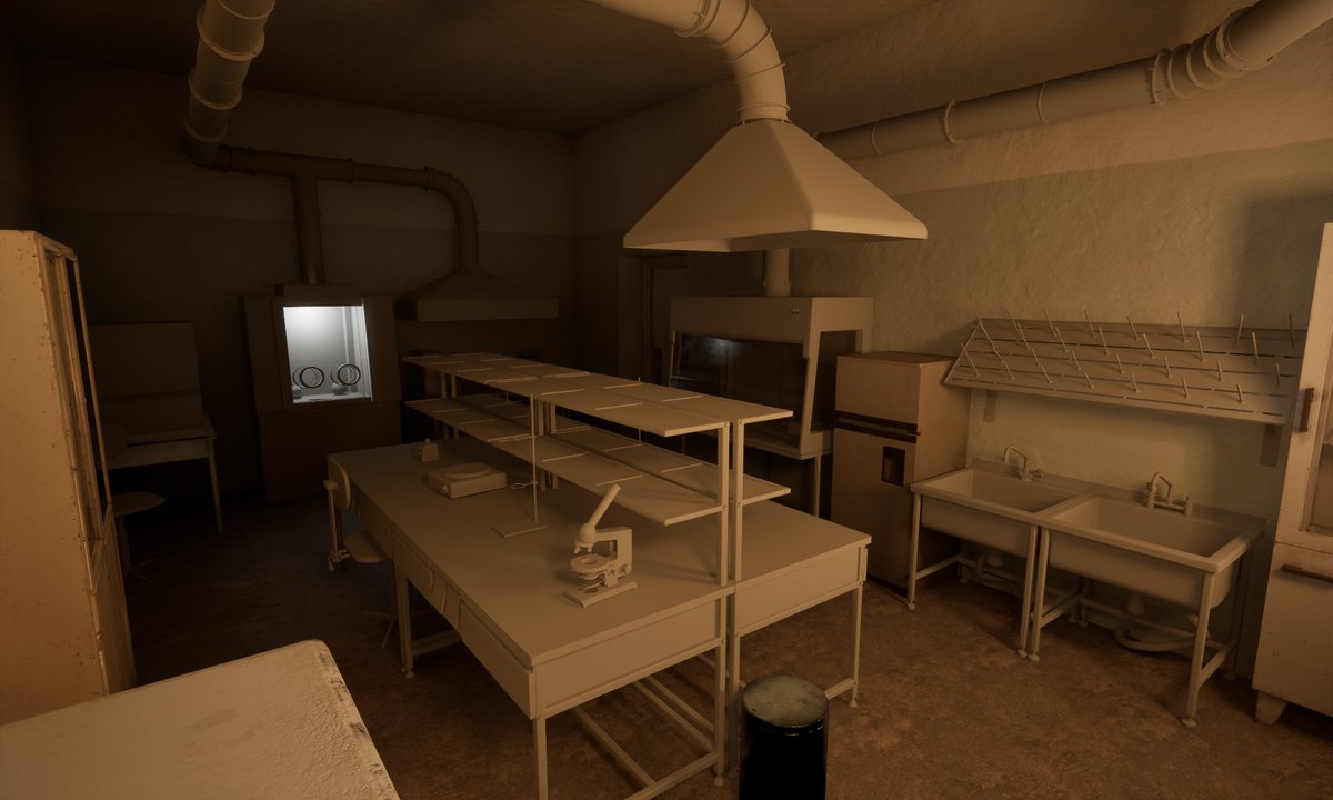 WN_Team's tweet photo. New content pack. Post-Soviet hospital laboratory.
Early stage, but the mood is already there.
#UnrealEngine #GameDev #EnvironmentArt #3D #GameAssets https://t.co/suvRbctGbN