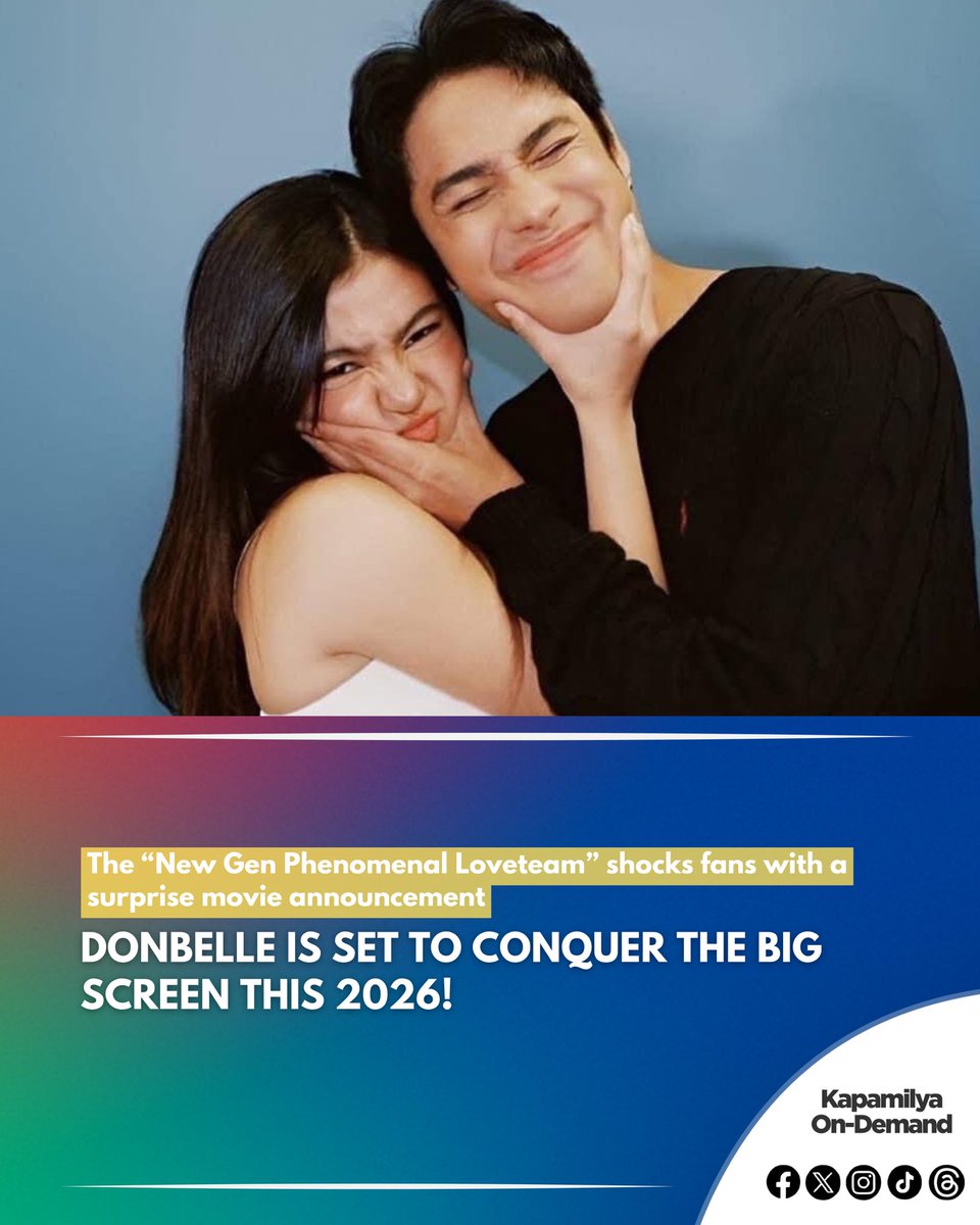 The long wait is finally over! 

During today’s episode of ASAP, Donny Pangilinan and Belle Mariano officially confirmed that they are heading back to the cinemas with a brand-new movie slated for a 2026 release.

DONBELLE MOVIE COMING VERY SOON 🫧

#DonBelle #DonnyPangilinan
