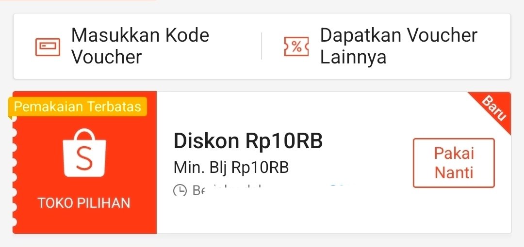 xkode06's tweet photo. Shopee Diskon 10rb, minbel 10rb

*Bisa sampai Gratisan
*Dapat digunakan 2 Feb (Pk. 08, 15)
*Untuk Pk. 00, 12 &amp; 20, vouchernya sudah nempel di akun

SEMUAMURAH22
SERBAPROMO22
Redeem kodenya disini
https://t.co/czbPiR7nwn https://t.co/BneXwBLLeu