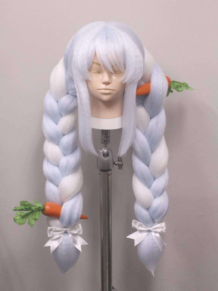 ホロライブ/兎田ぺこら 風wig ワイヤーを入れてニンジンも取れないよう