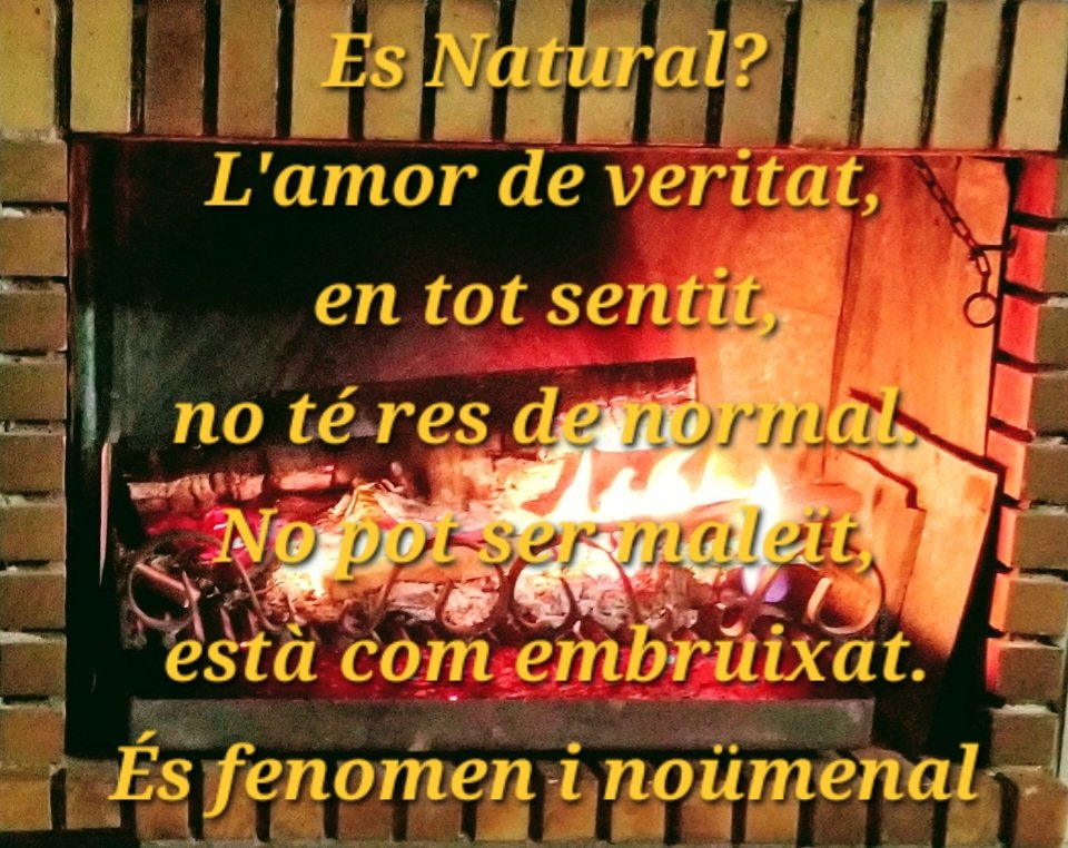 XuscaSoleNY's tweet image. " És Natural? ".
#Poem in #Catalan language*,
( Spanish title). #VisualPoetry.
*Six verses -sexain.
(c) Xusca Solé
