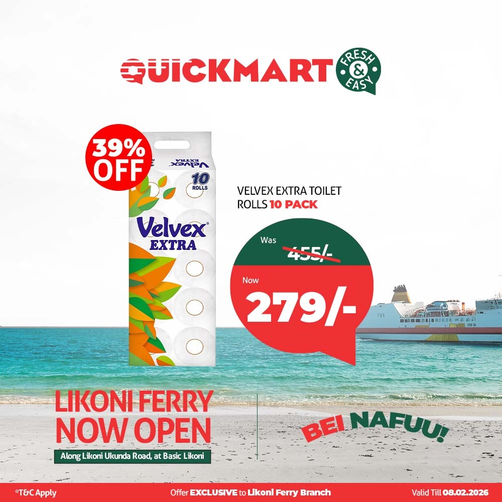 curtiske6's tweet image. For everyone using Likoni Ferry daily, shopping is now faster and stress free with fresh choices and easy access that fits perfectly into your routine. #QuickmartLikoniFerry #FreshAndEasy