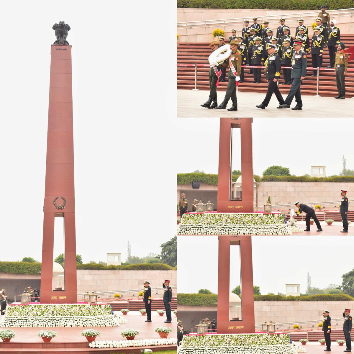 salute2soldier's tweet image. On the 50th #RaisingDay of #IndianCoastGuard, DG Paramesh Sivamani, AVSM, PTM, TM, paid homage to the #Bravehearts of #IndianArmedForces at #NationalWarMemorial—honouring sentinels who guard our seas &amp;amp; uphold maritime security—on behalf of the entire #ICG fraternity.