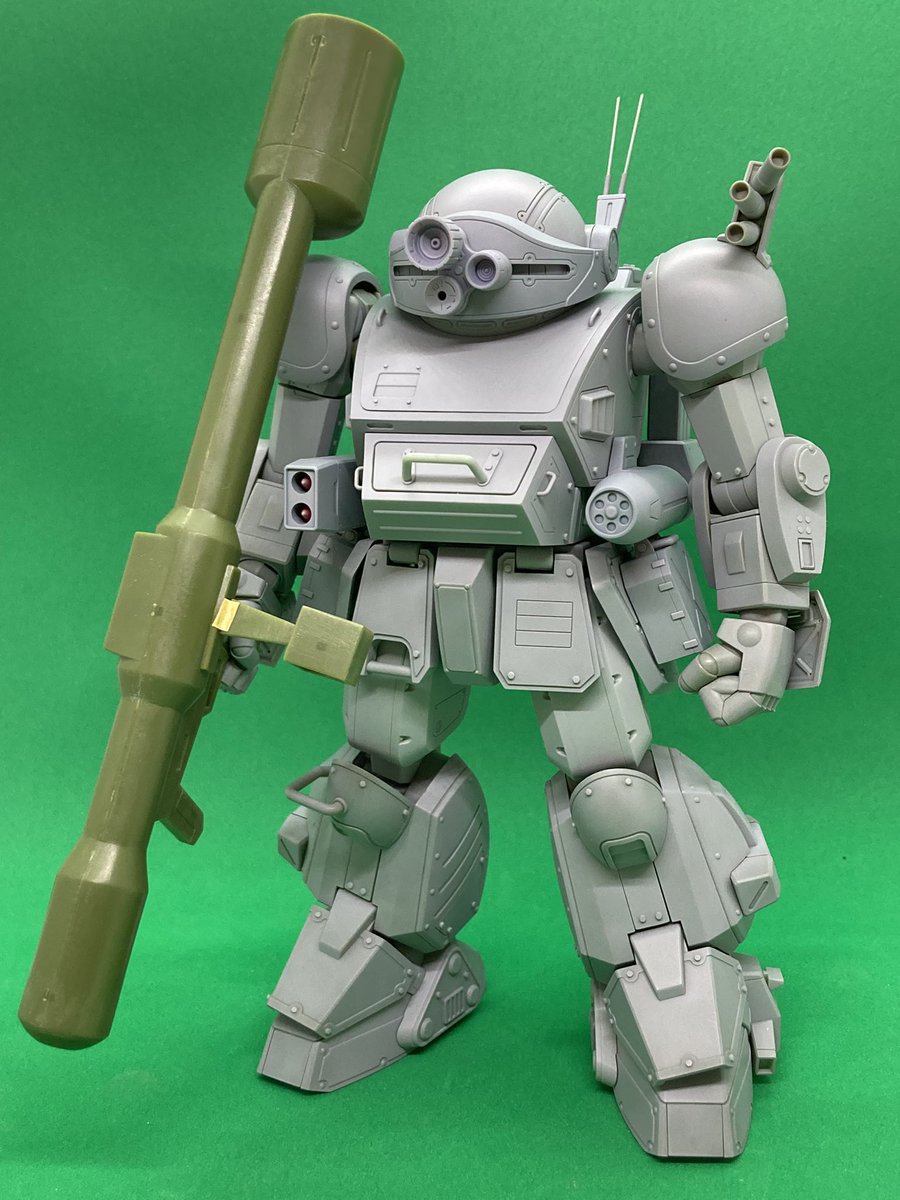 zx10r_shim's tweet image. wave1/24スコープドッグターボカスタムを作ってます。
　サフを吹いて、ソリッドシューターを作りました。
　閃光のハサウェイ観ました。
　期待していた以上で凄く良かった。
#wave
#スコープドッグターボカスタム