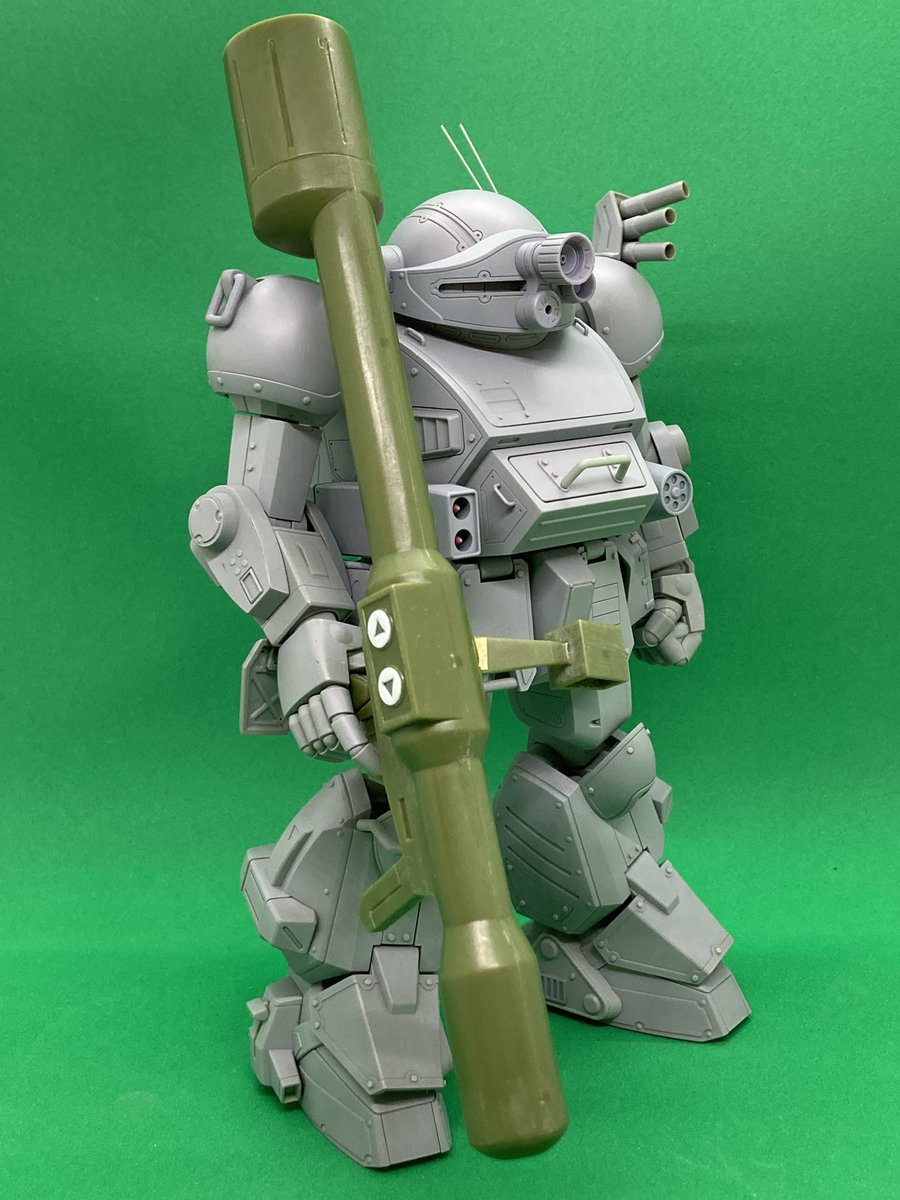 zx10r_shim's tweet image. wave1/24スコープドッグターボカスタムを作ってます。
　サフを吹いて、ソリッドシューターを作りました。
　閃光のハサウェイ観ました。
　期待していた以上で凄く良かった。
#wave
#スコープドッグターボカスタム