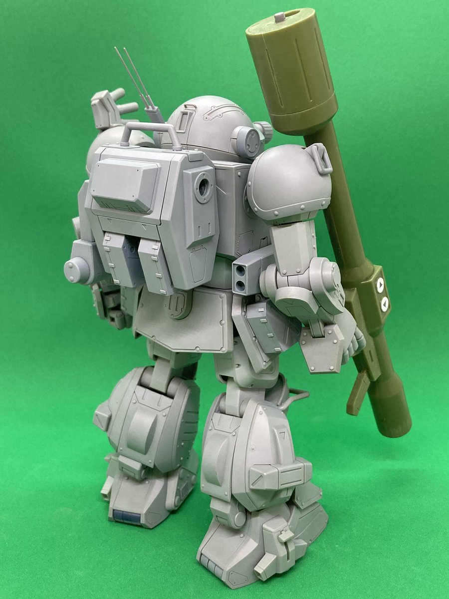 zx10r_shim's tweet image. wave1/24スコープドッグターボカスタムを作ってます。
　サフを吹いて、ソリッドシューターを作りました。
　閃光のハサウェイ観ました。
　期待していた以上で凄く良かった。
#wave
#スコープドッグターボカスタム