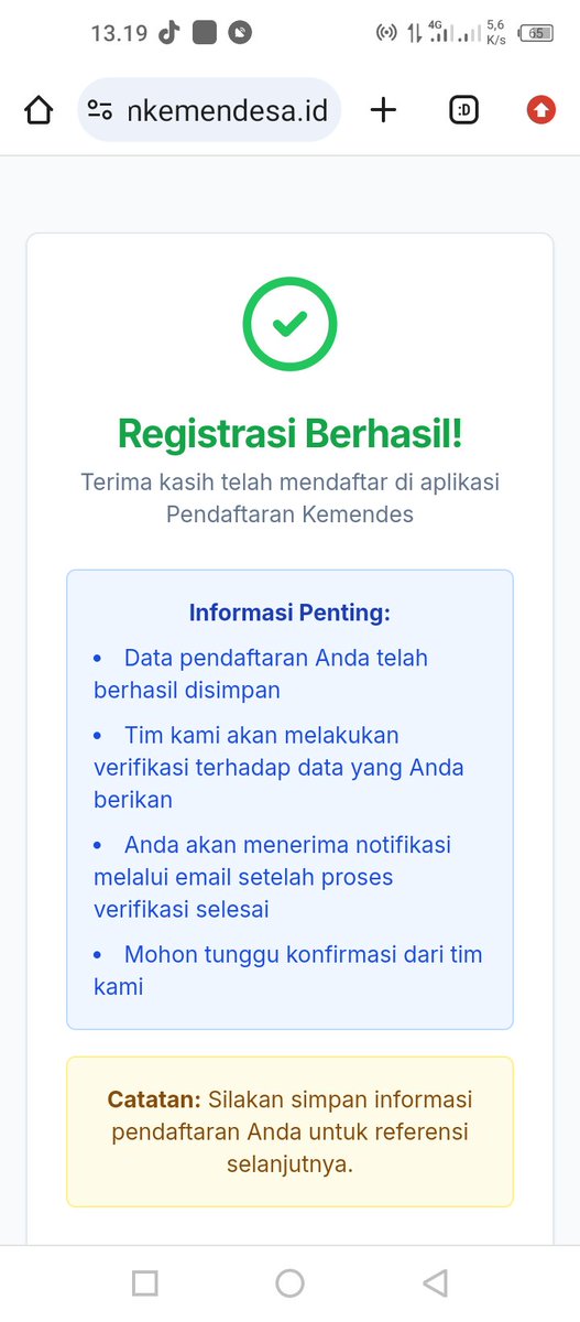 DosinaenMaria's tweet photo. Sdh upload dokumen Berhasil
2. Evkin (Baik dan Sangat Baik)
3. Tidak dobel job/bermasalah
4. melaksanakan tugas pendampingan 2025 dengan Baik.

#PeninjauankembaliSK749NTT

@prabowo
@KerjaSeskabRI
@YandriSusanto27
@ArizaPatria https://t.co/8mKcPCAm7B