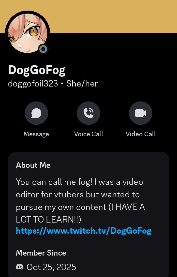 🔔‼️NOTICE ‼️🔔

A person emailed me saying they received a Discord message from an account impersonating me.

I remember this being a recent/recurring trend with bigger Vtubers, so I was really surprised to see one of me

If you see this bot please report it, and stay safe! ❤️
