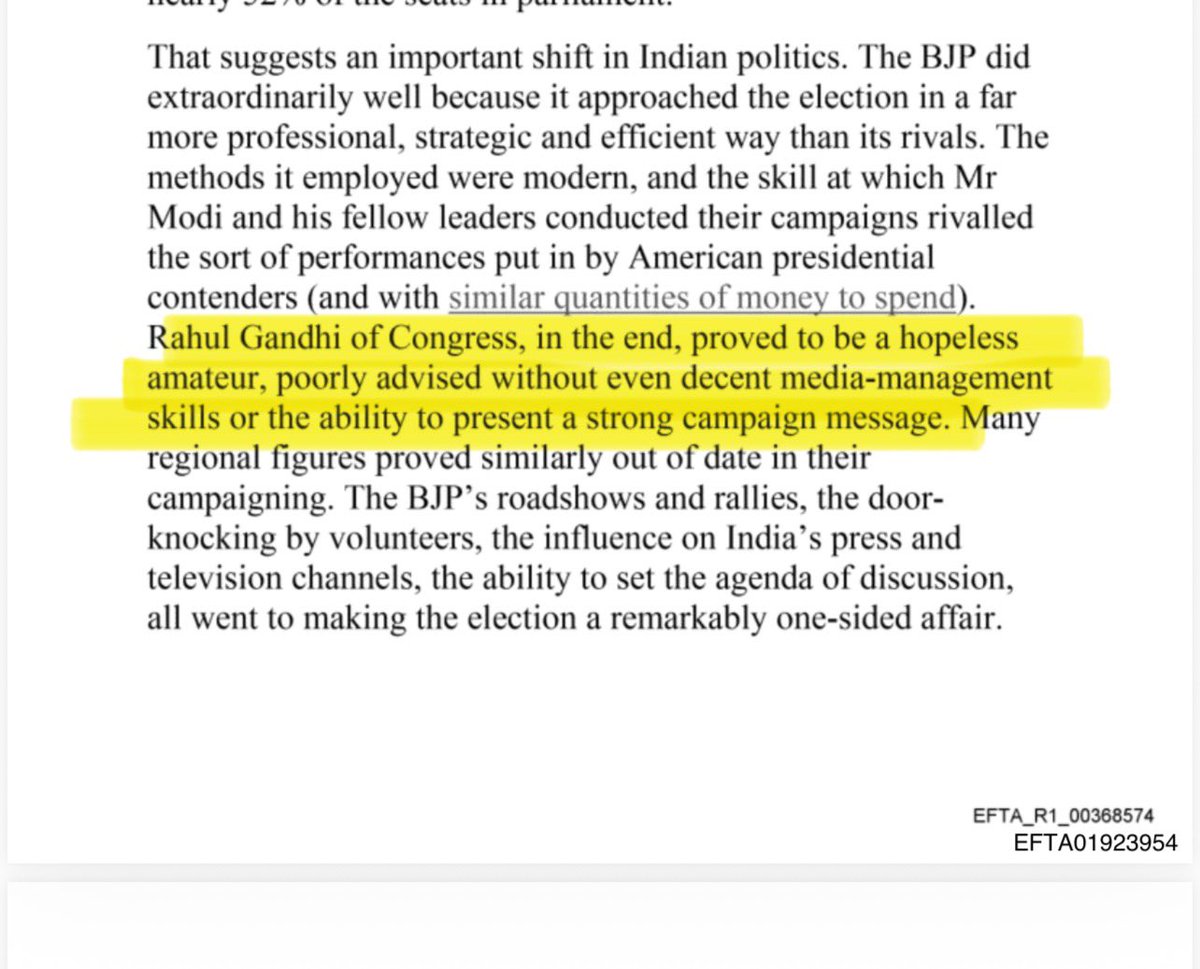 #Cracking: Epstein File library referred to Rahul Gandhi  as:

"slow-footed opponent".

"hopeless amateur, poorly advised".

I condemn. Whatever he is, it's our internal matter and many Indians consider him an asset they can't humiliate Gandhi like this!