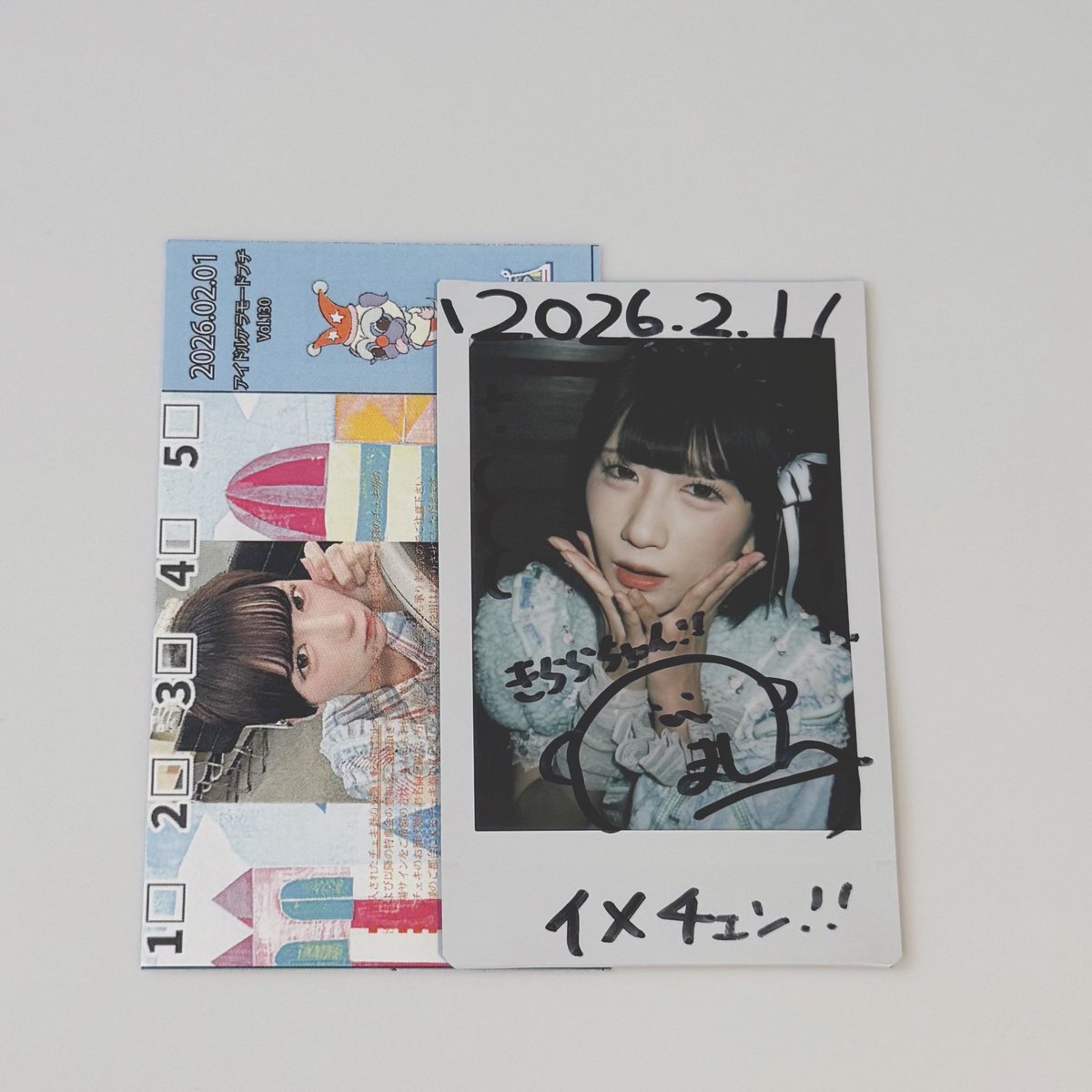 顔だけじゃ好きになりません　懸賞　チェキ カワイイほっこりエピソード聞けて嬉しかったです。 チェキ列並んでる