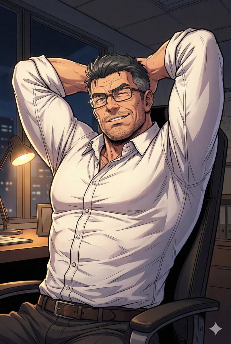 That one button is fighting for its life right now.
如果是為了這個風景，我不介意通宵。🌙💼

#AIart