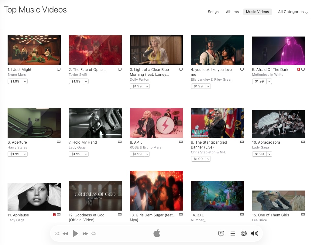 🇺🇸US iTunes公式のスクリーンショットです。
Hip-Hop/Rap ミュージックビデオチャートで✨1位✨になりました！！！！！！！！！！！
ミュージックビデオ総合チャートでは💫14位💫です！ 
(NY時間 2/1/2026 1:35 am)

#Ni_3XL #Number_i