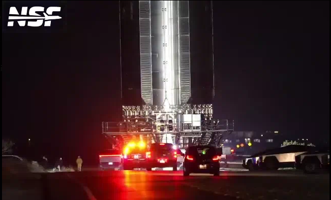 Singularity_DV's tweet photo. B19 RUMBO A MASSEY’S!!🚨🏗
➡️ El B19 ya va camino a Massey’s para iniciar su campaña de pruebas.
👉 Tras B19, Starship S39 también será trasladada para sus pruebas. El camino hacia el FLIGHT 12 sigue avanzando.
#Starship #B19 #S39 #SpaceX #Flight12 https://t.co/5BPUouzJSO