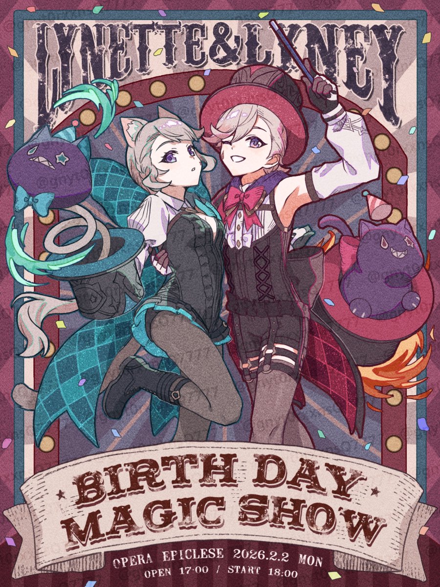 gnyt0rxxnsQ7777's tweet image. リネリネお誕生日おめでとう〜🎪✨
#リネ生誕祭2026 #リネット生誕祭2026