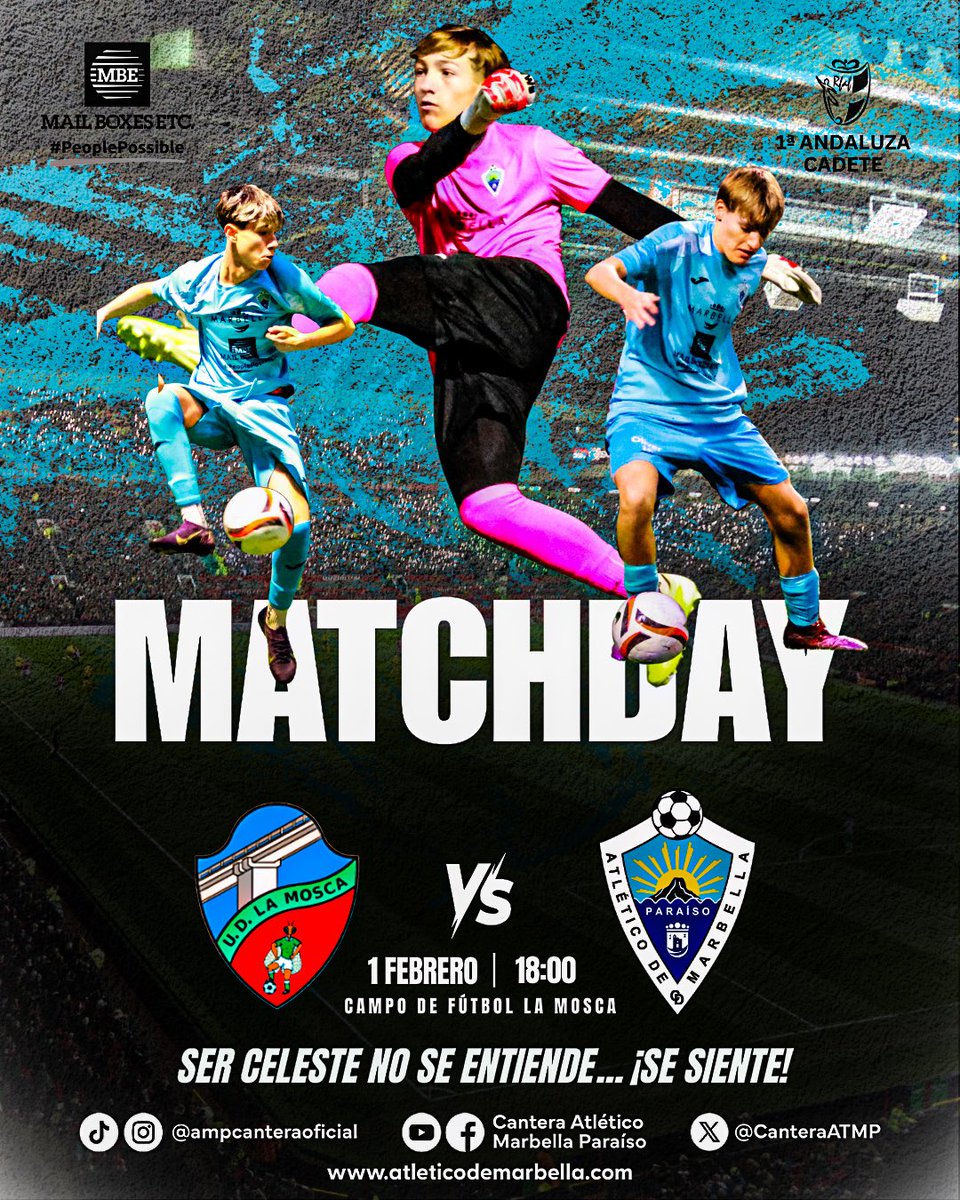 𝙈𝙖𝙩𝙘𝙝𝙖𝙙𝙖𝙮

⚽️ UD La Mosca vs 1ª Cadete
⏰ 18:00
🏟️ Campo de Fútbol La Mosca
