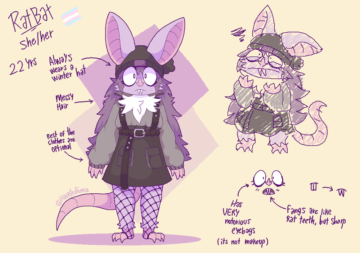 The girl who is both a rat and a bat 🐀🦇