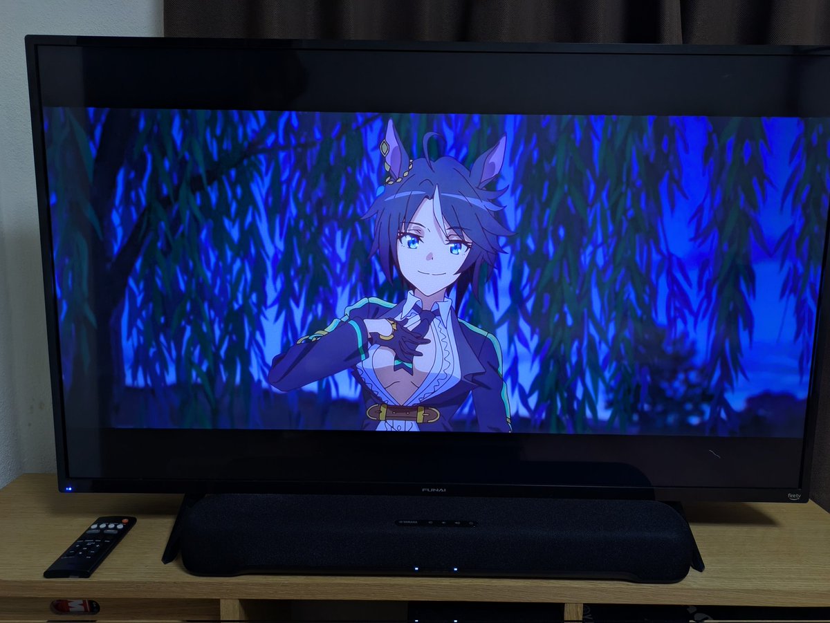 サウンドバー導入してから初めて見る映画はウマ娘新時代の扉。何回見てもフジさんが叡智すぎる