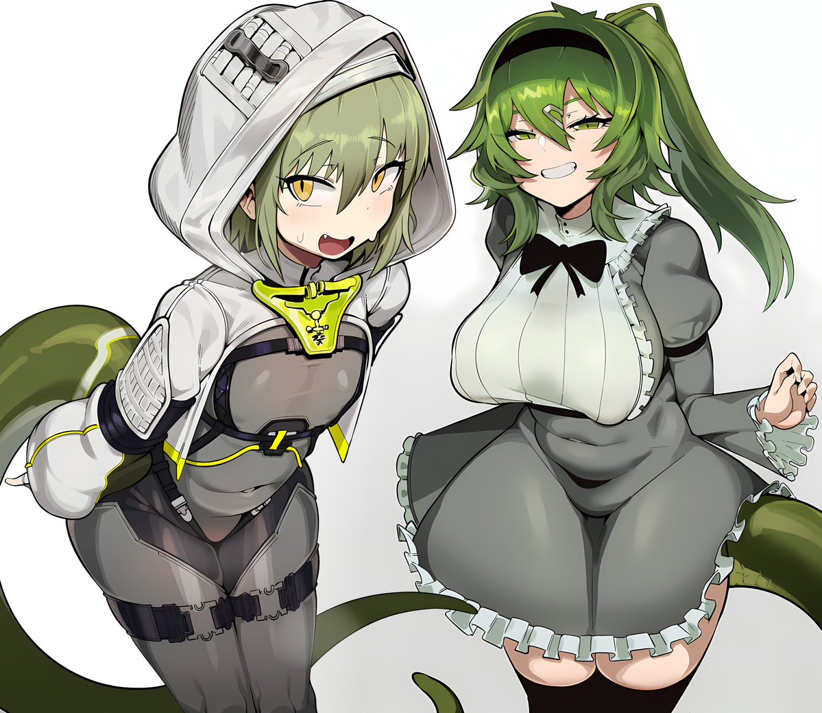 TsuyogariAII's tweet image. Fluorite &amp;amp; Bill
#BLACKSOULS #ArknightsEndfield