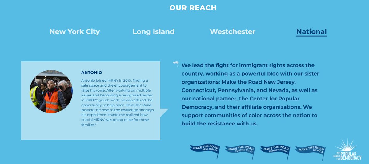 <a href="/WallStreetApes/">Wall Street Apes</a> Make the Road New York (MRNY) is a prominent progressive, grassroots, immigrant-led organization based in New York State. It's widely described as the largest of its kind in the state.

They claim over 24,000–30,000+ members (figures vary slightly by source and year), primarily
