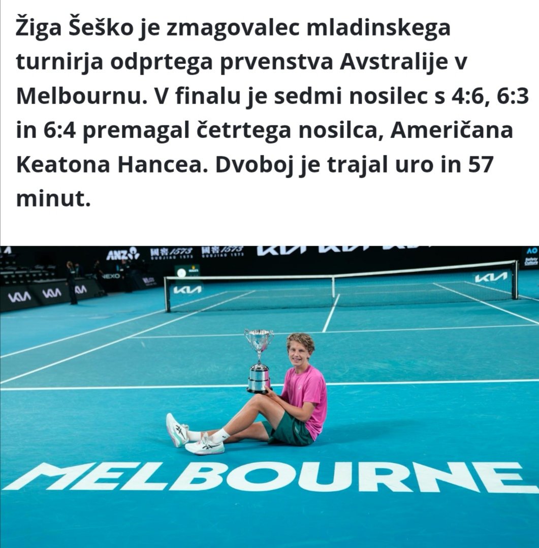 Bravo Žiga. Še je upanje tudi za moški tenis v Sloveniji.