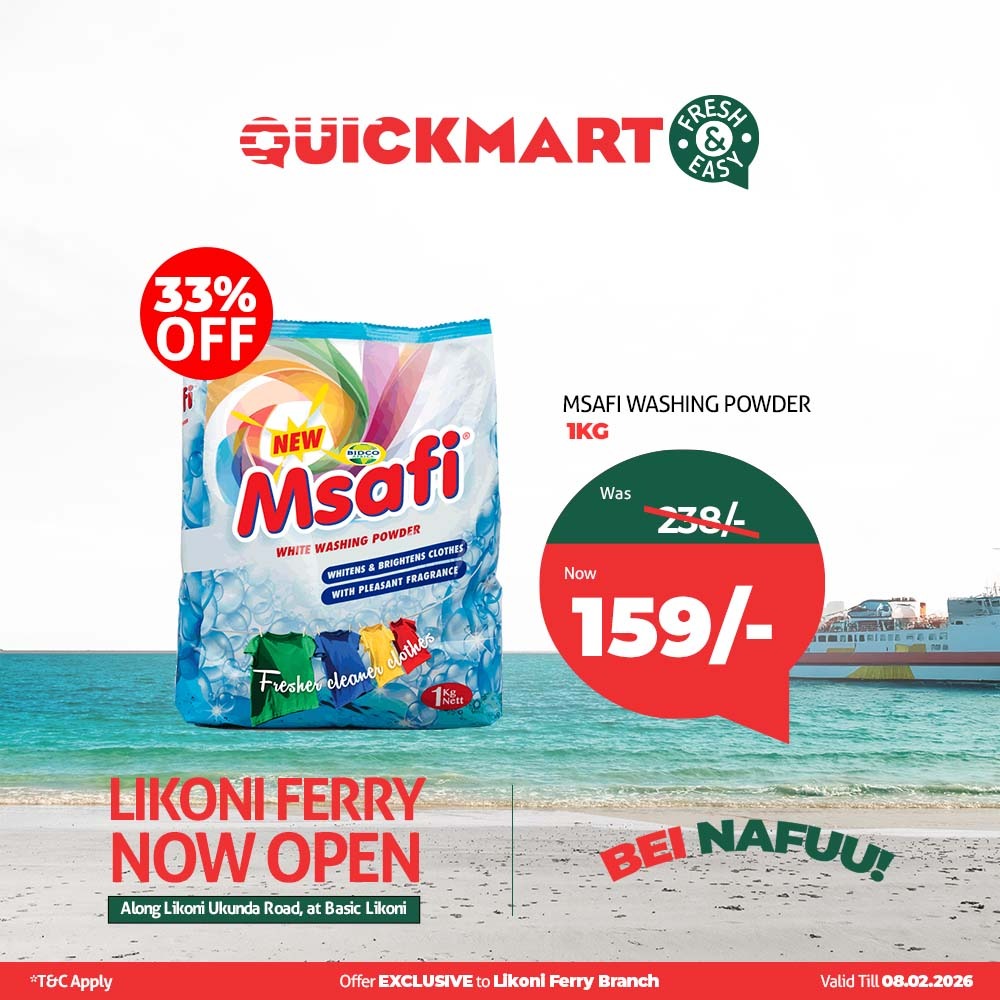 kingkid__'s tweet image. Msafi washing powder is the real deal when it comes to cleanliness, Hii una save much Na usafi uko mbele #QuickmartLikoniFerry #FreshAndEasy