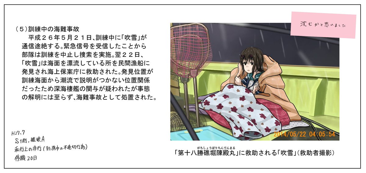 艦娘の事故