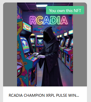 Good morning! 
And what a great way to start the day by announcing the January award winners.... <a href="/RCADIAHQ/">RCADIA</a> 

Presenting you with our 1/1 NFT you can keep or give away to your community!

If a representative can reach so it can be send it over!