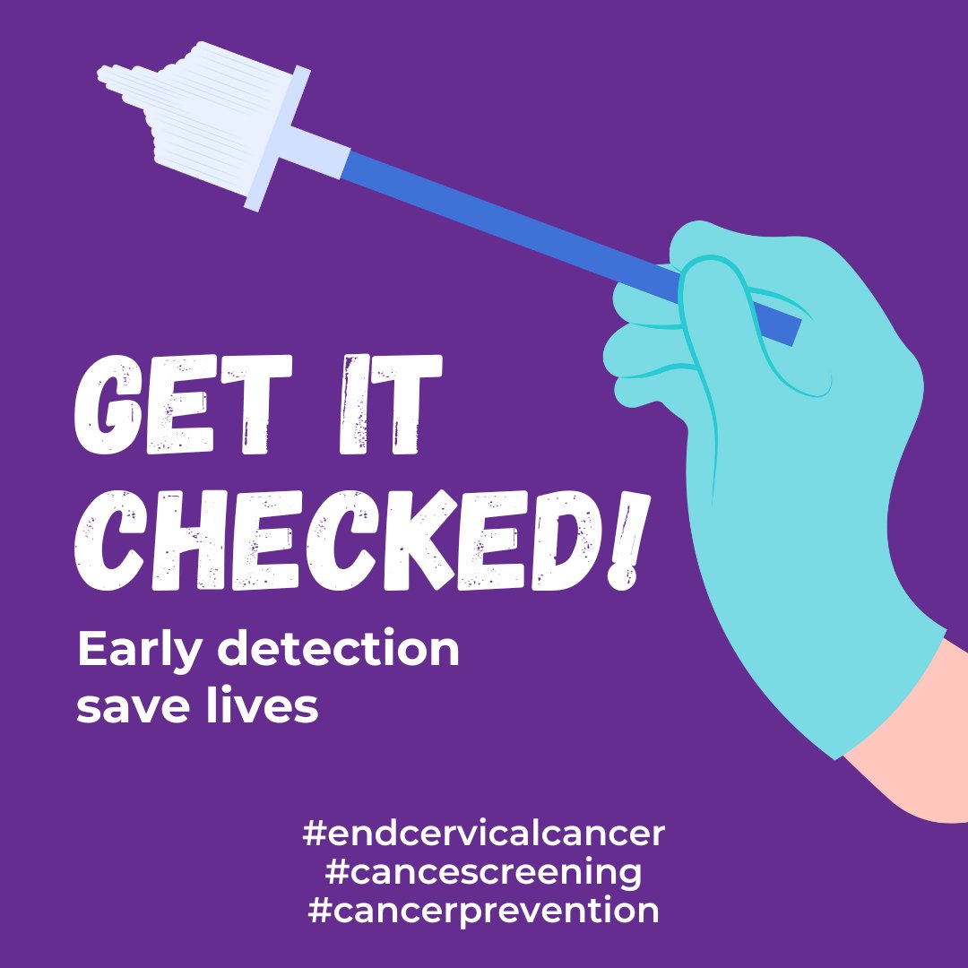 CPCA's tweet image. As January comes to a close, let's remember the power of early detection. Regular screening with Pap and HPV tests can find problems early and help prevent cervical cancer. Early detection saves lives. 💛

#endHPVcancer #cervicalcancer #cancerscreening
nccc-online.org