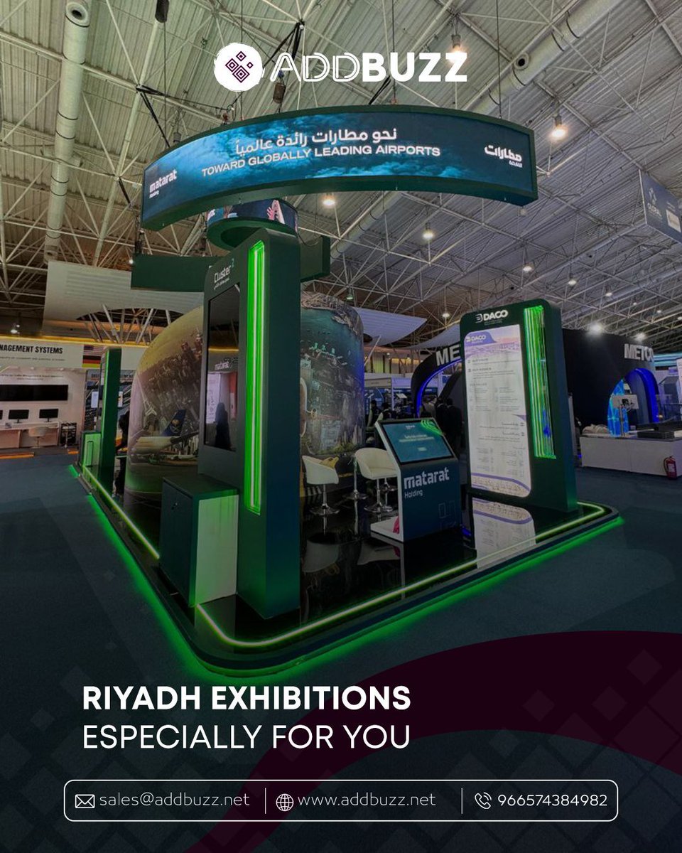 addbuzzsa's tweet image. Designers for #Riyadh exhibitions
We understand the needs of the local market
and speak its language.

📞 sales@addbuzz.net | 0574384982

#ADDBUZZ #Exhibitions #Booth