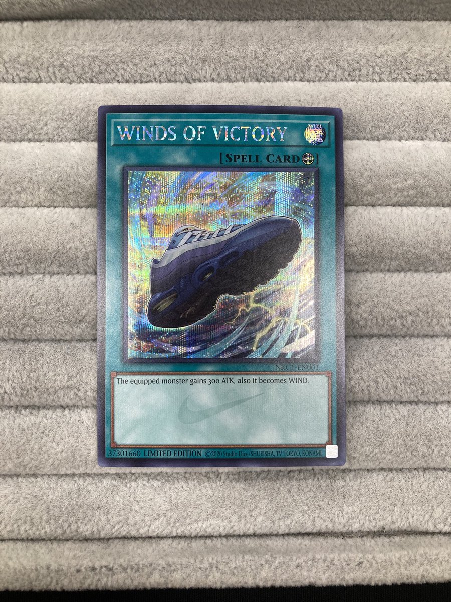遊戯王】 遊戯王と「NIKE」コラボのカード「WINDS OF VICTORY」を買取