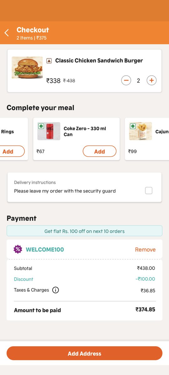 SKumarInTech's tweet photo. Never order anything from @Popeyes in india. 

@popeyes_india is a scam

After being a prepaid order the delivery will ask for money, i never complained about order being delayed. 

I staight up discharged from hospital, he made me wait 20 mins in dust.

#scam @jagograhakjago https://t.co/33yFj9a2kj